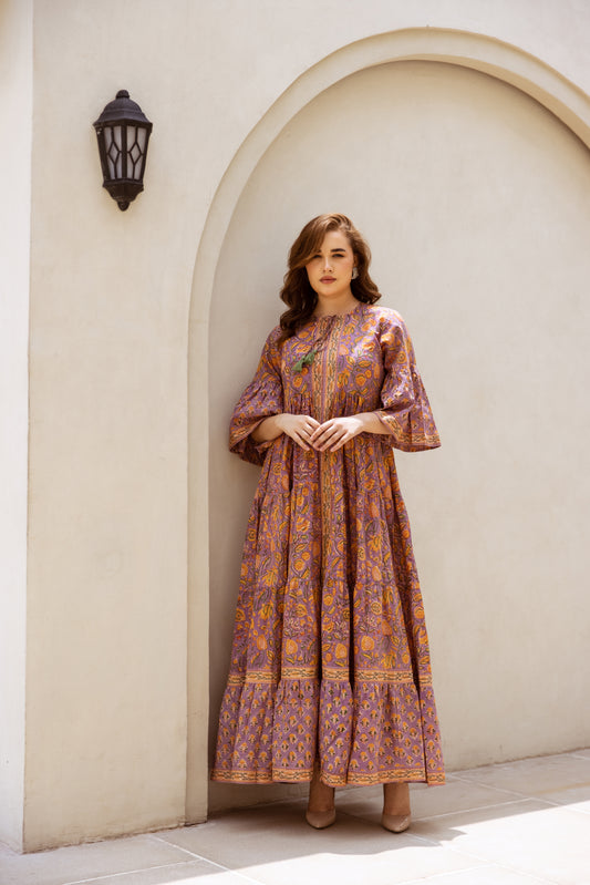 Malati Tier Ruffle Dress