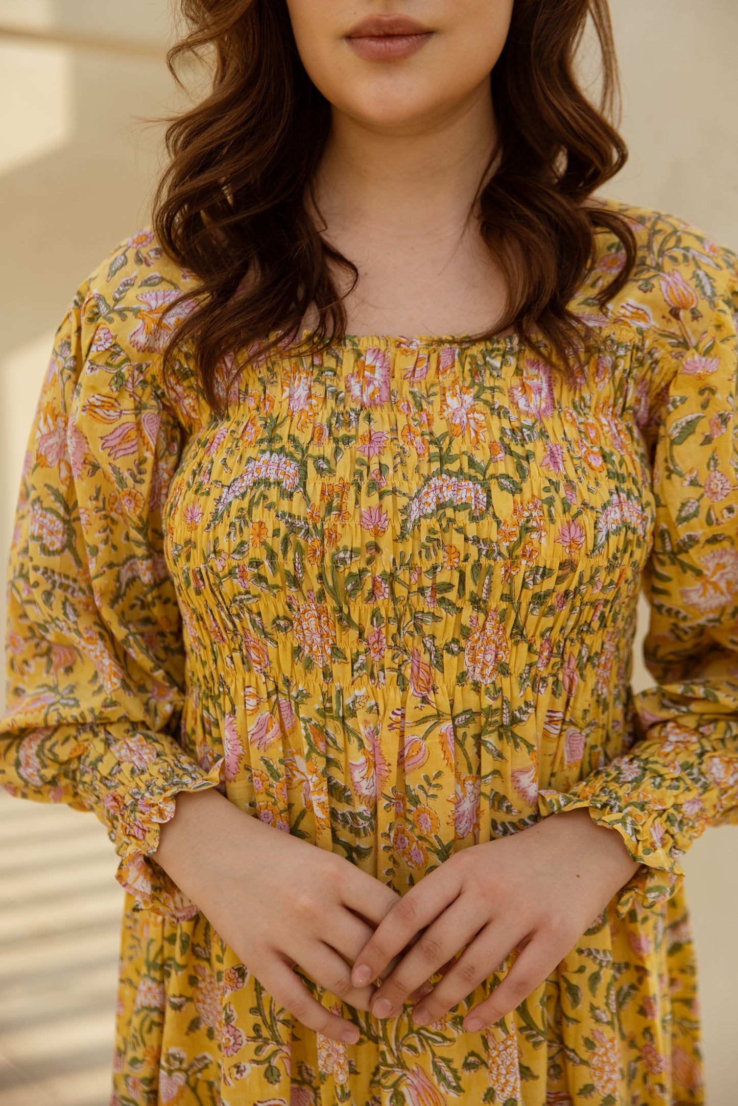 Sharon Shirred Tier Dress