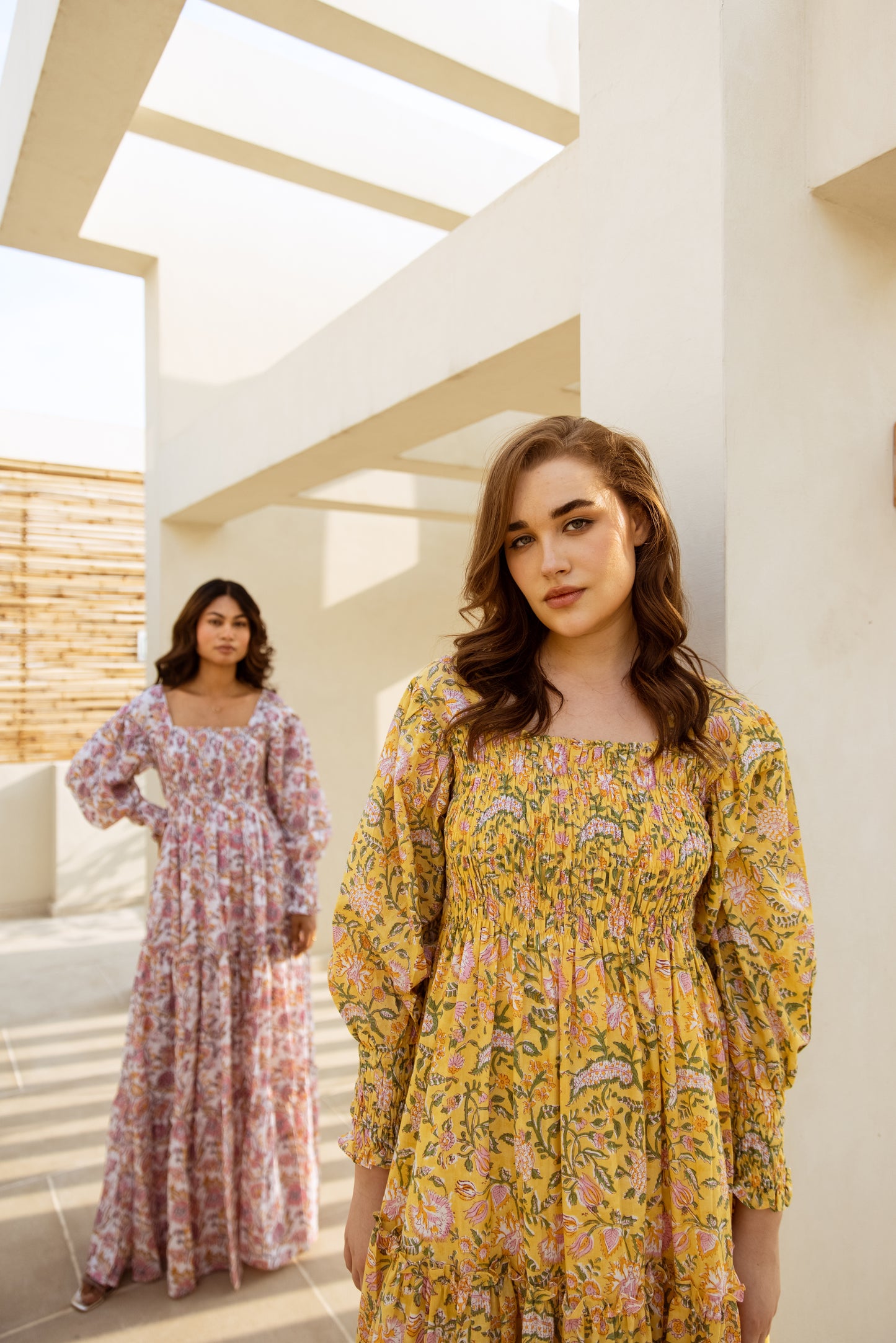 Sharon Shirred Tier Dress
