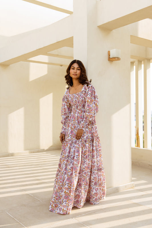 Ghara Shirred Tier Dress