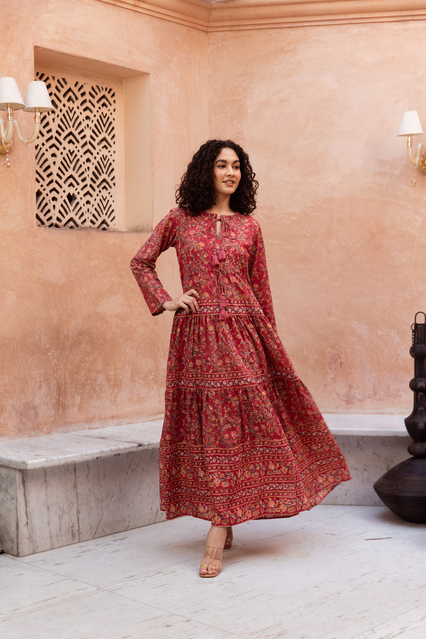 Naiem Tier Ruffle Dress