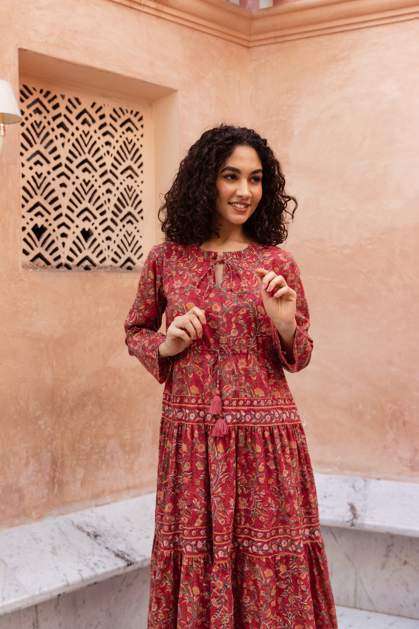 Naiem Tier Ruffle Dress