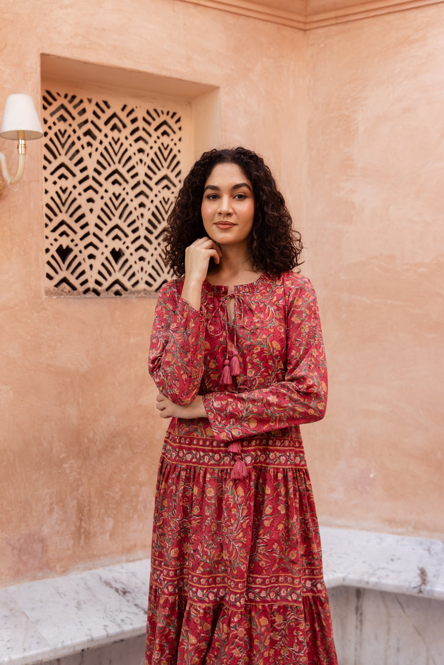 Naiem Tier Ruffle Dress