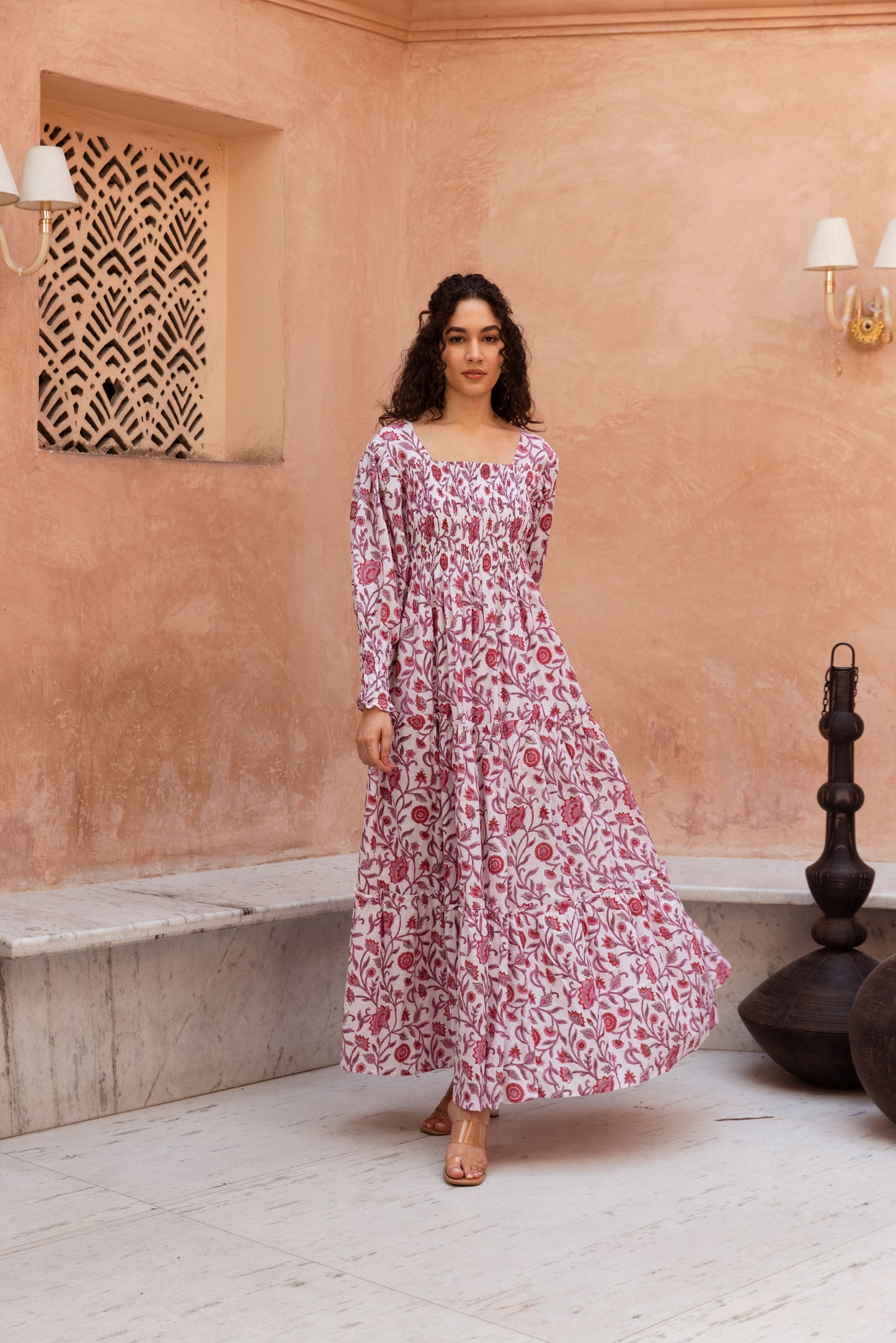 Tasha Shirred Tier Dress