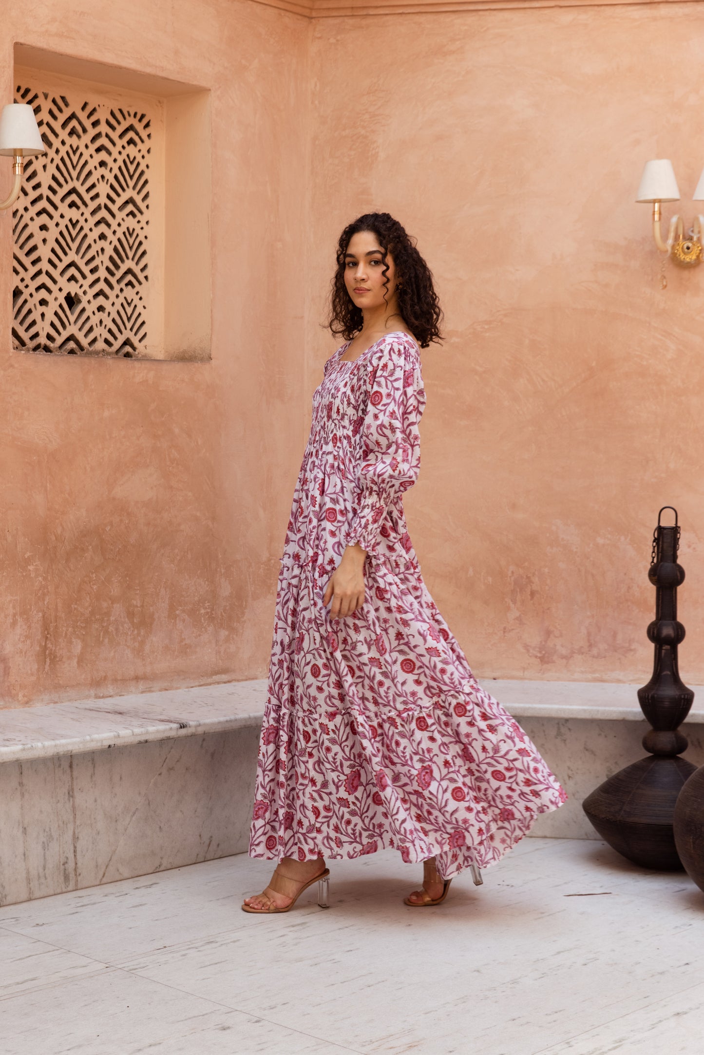 Tasha Shirred Tier Dress