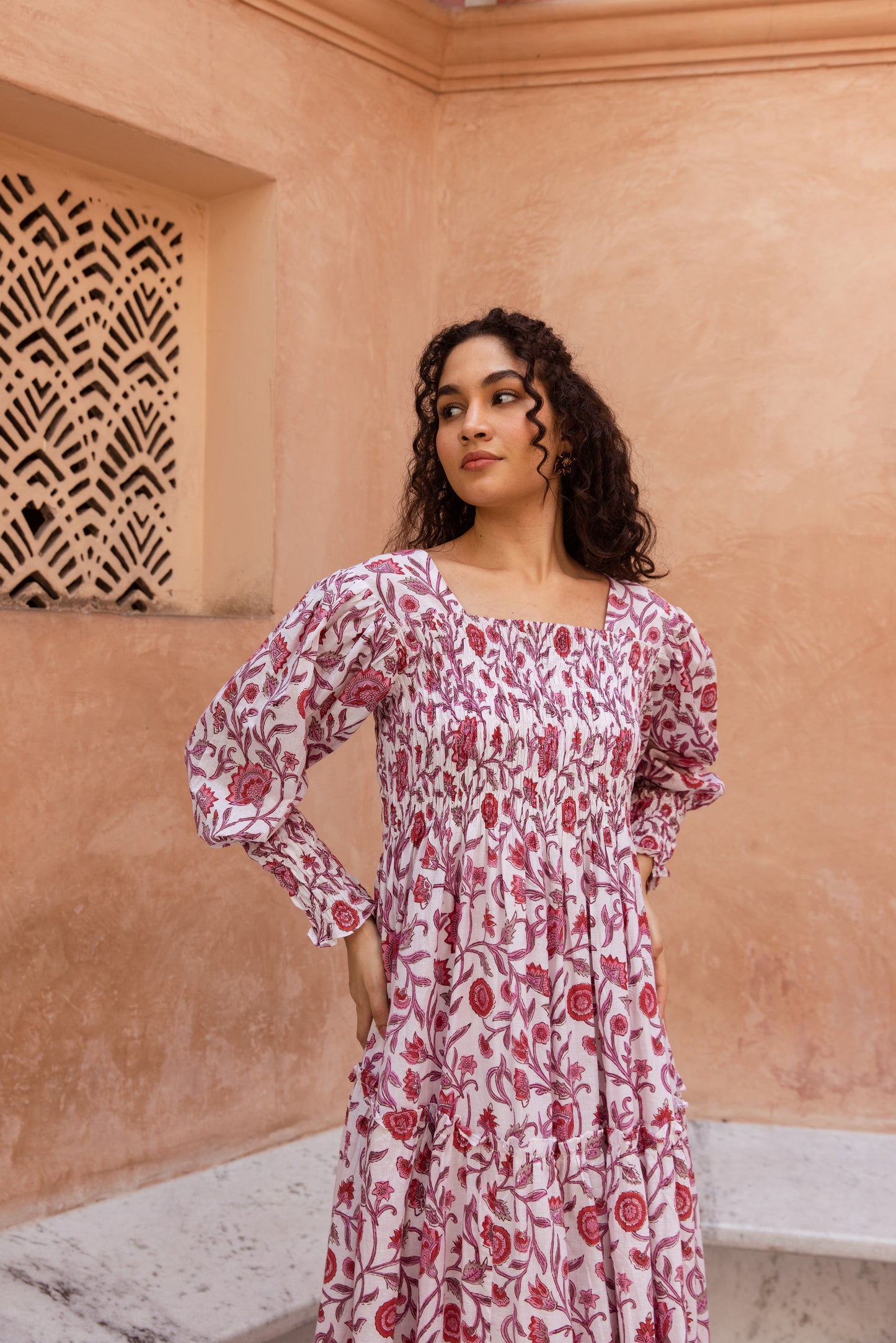 Tasha Shirred Tier Dress