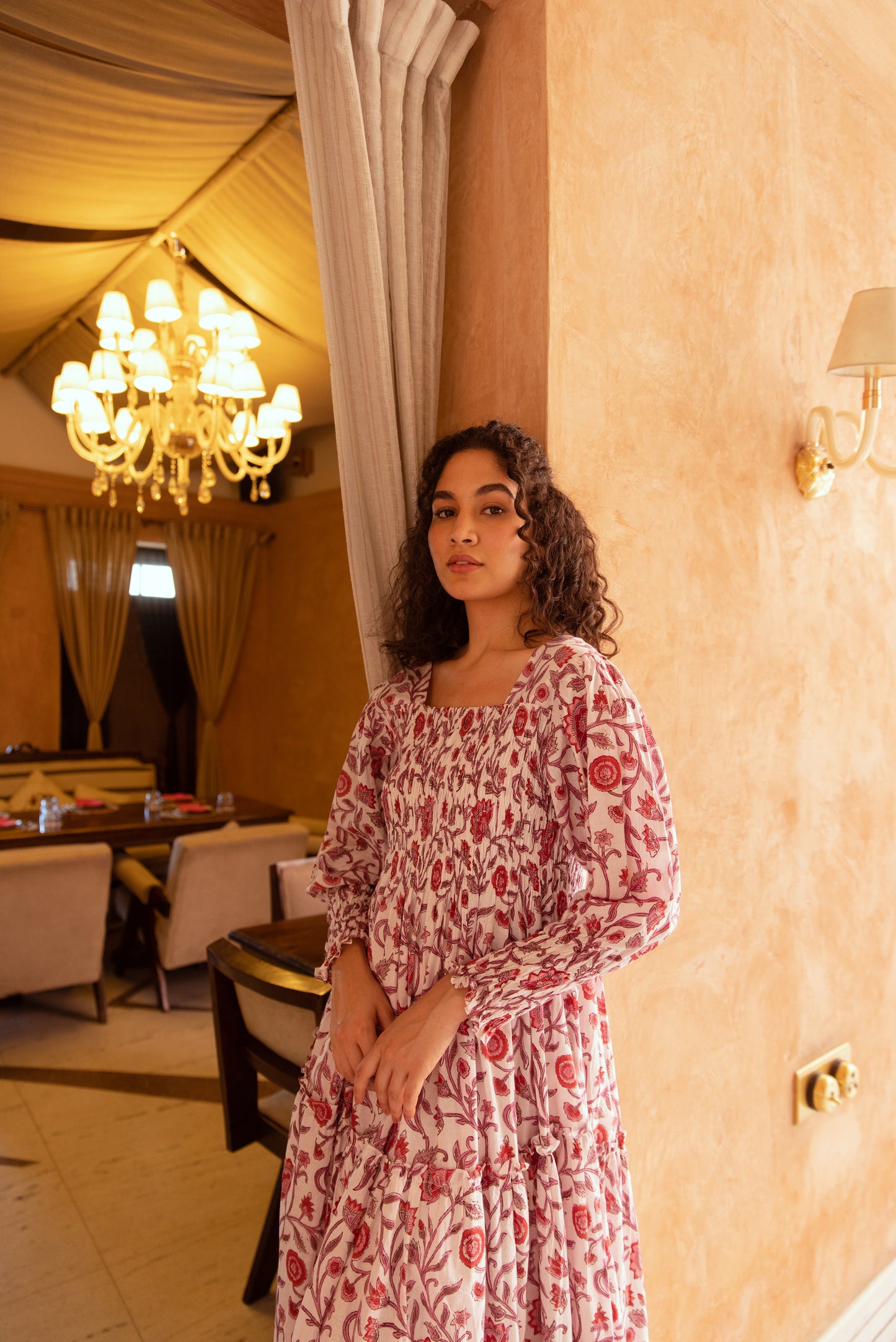 Tasha Shirred Tier Dress