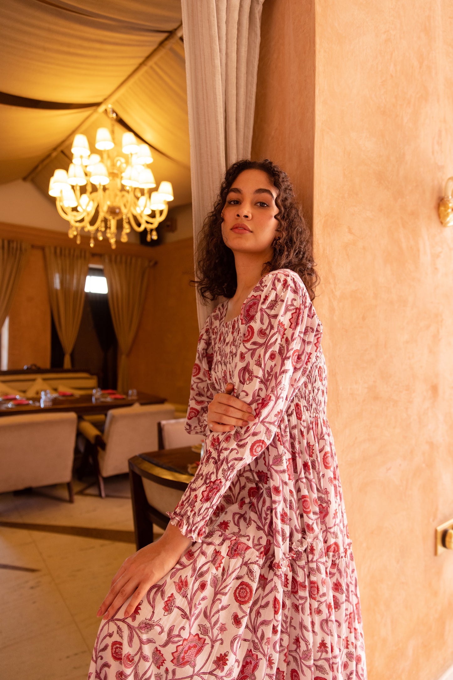 Tasha Shirred Tier Dress