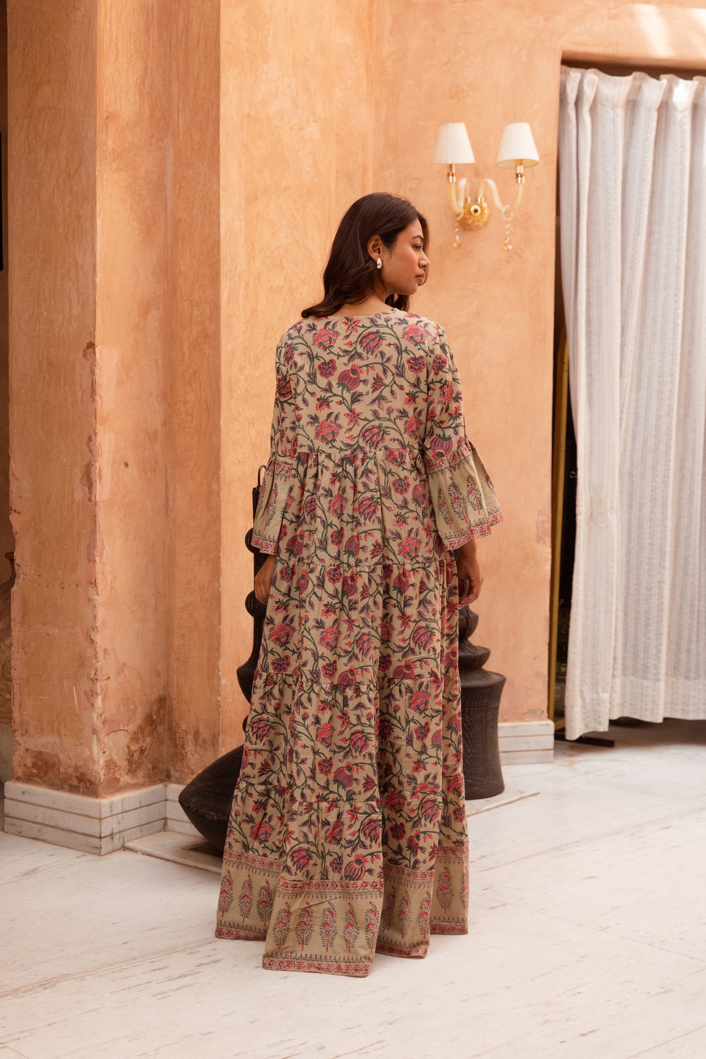 Chai Tier Ruffle Dress