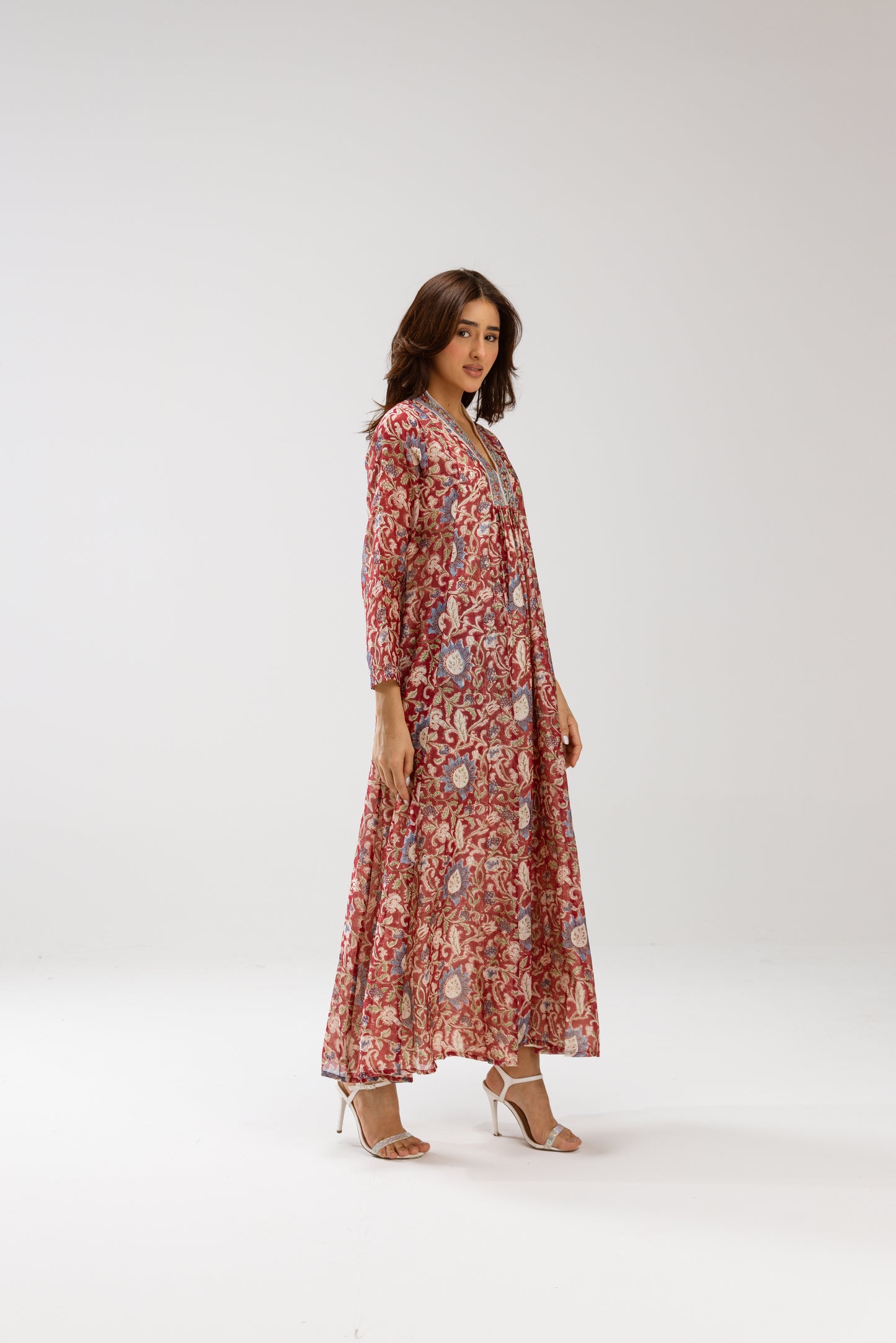 Bhoomi Chanderi Silk Dress (Lining attached)