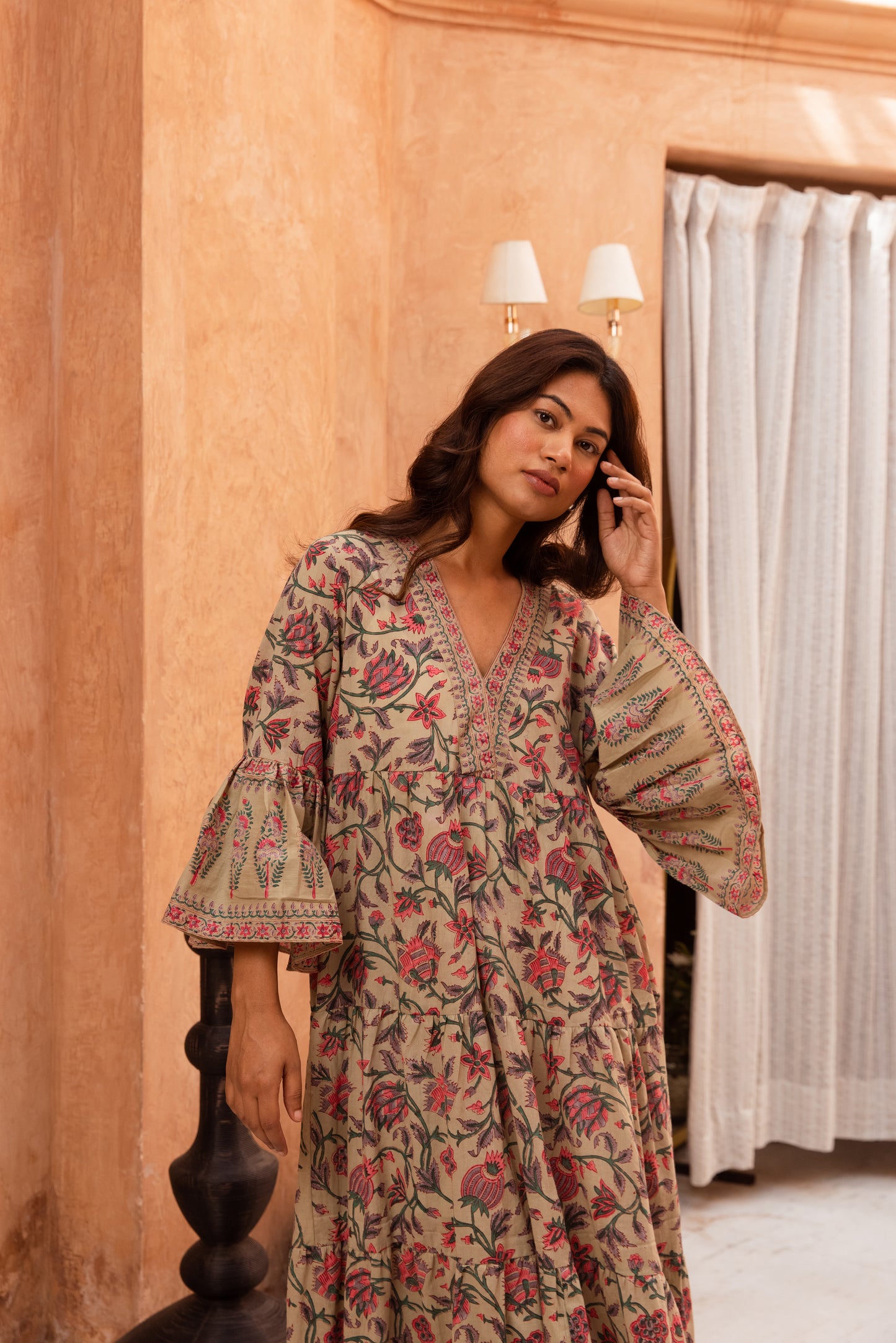 Chai Tier Ruffle Dress