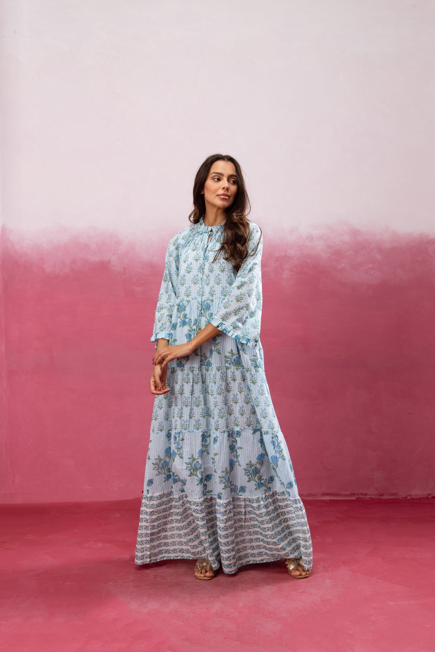 Gaia Tier Ruffle Dress