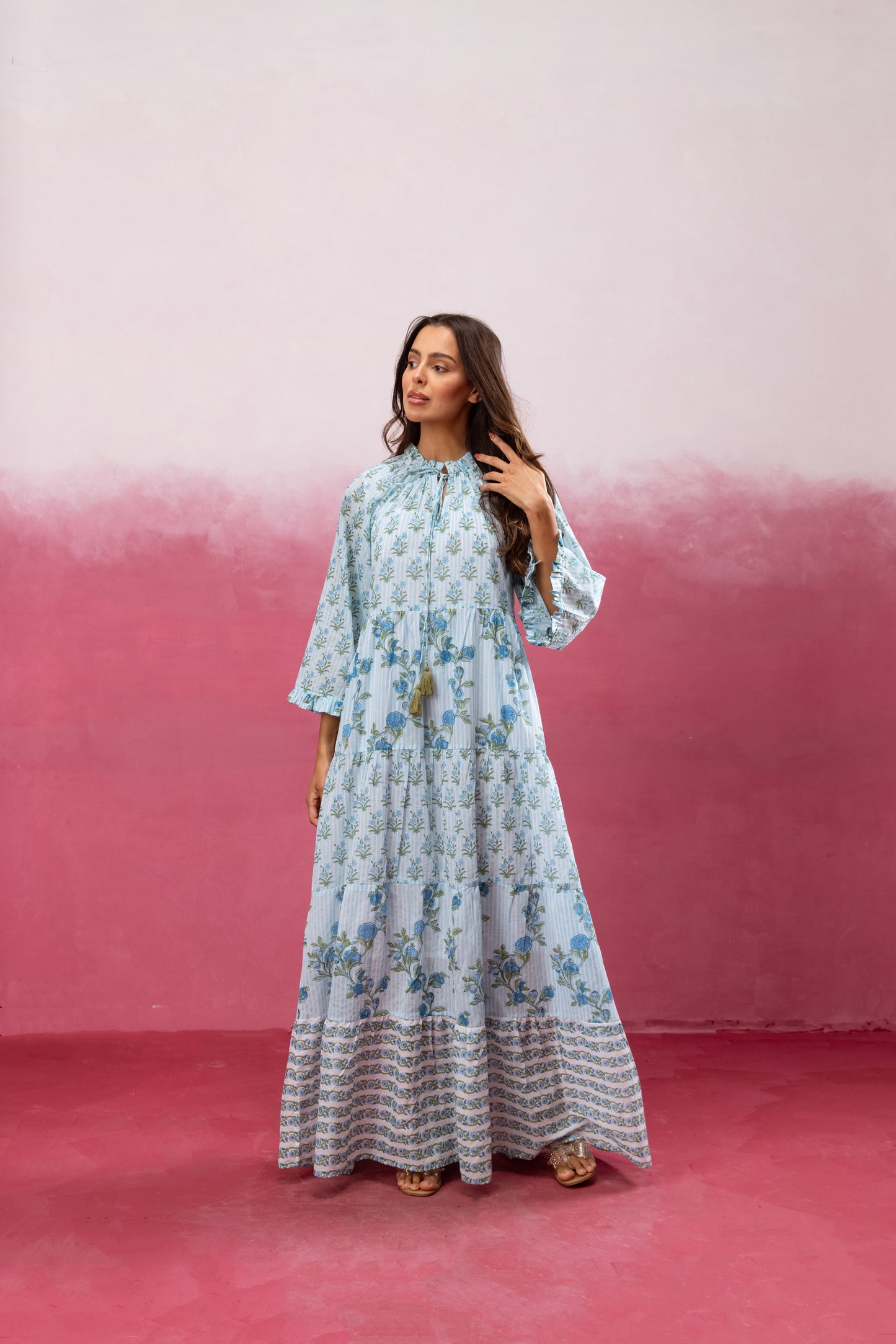 Gaia Tier Ruffle Dress