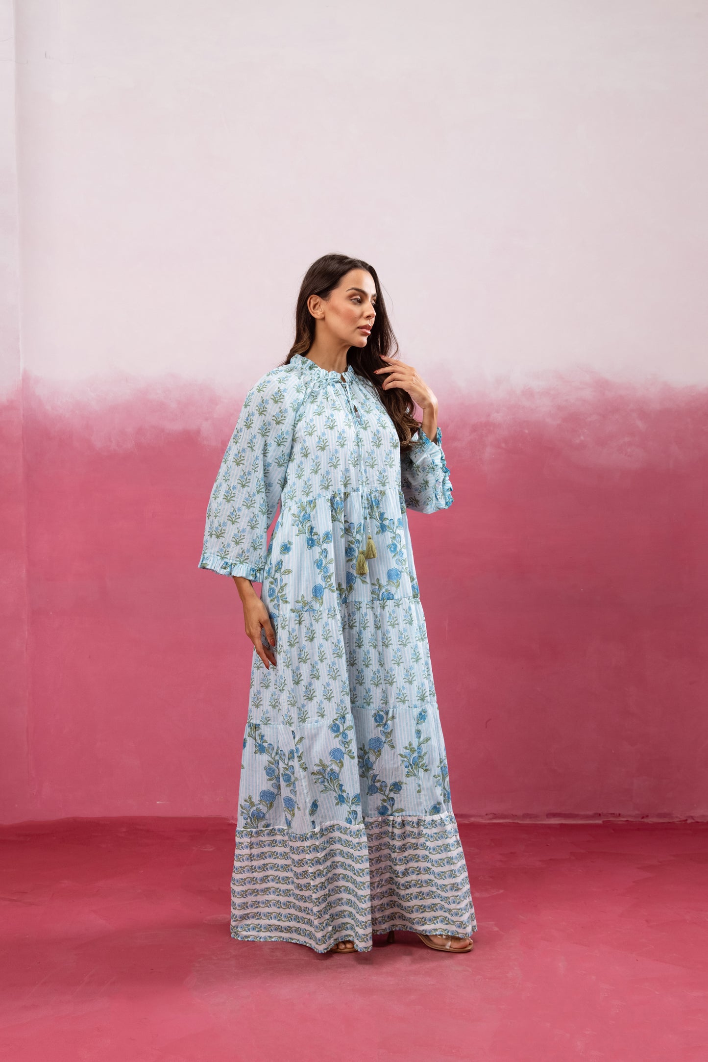 Gaia Tier Ruffle Dress