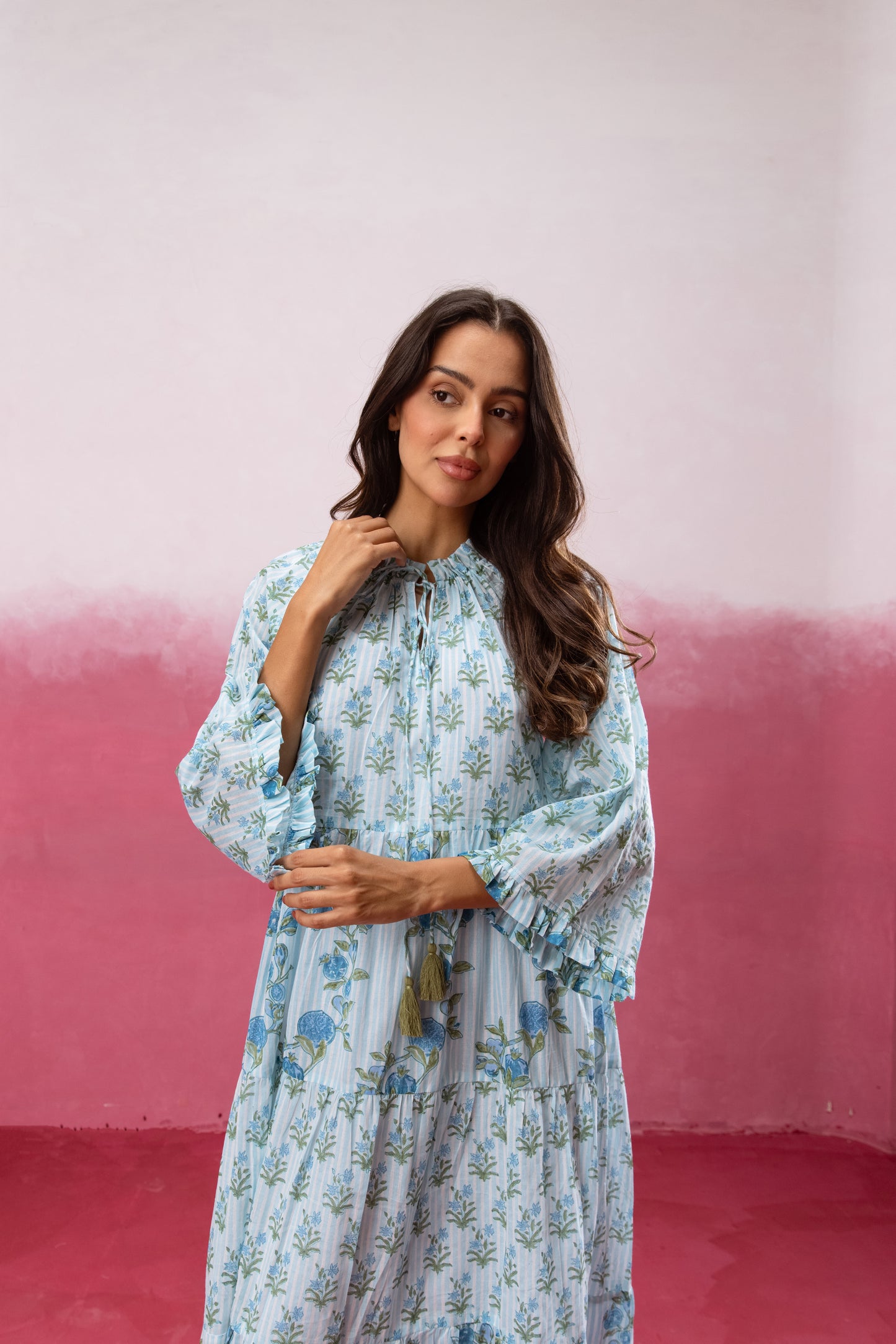 Gaia Tier Ruffle Dress