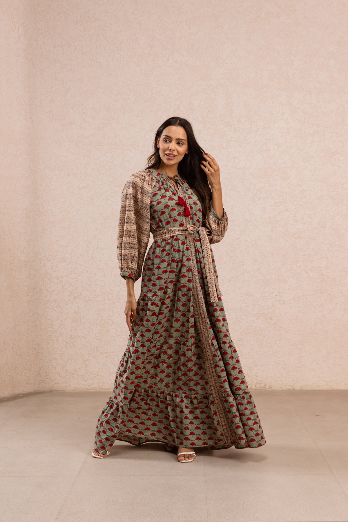 Tanmay Tier Ruffle Dress