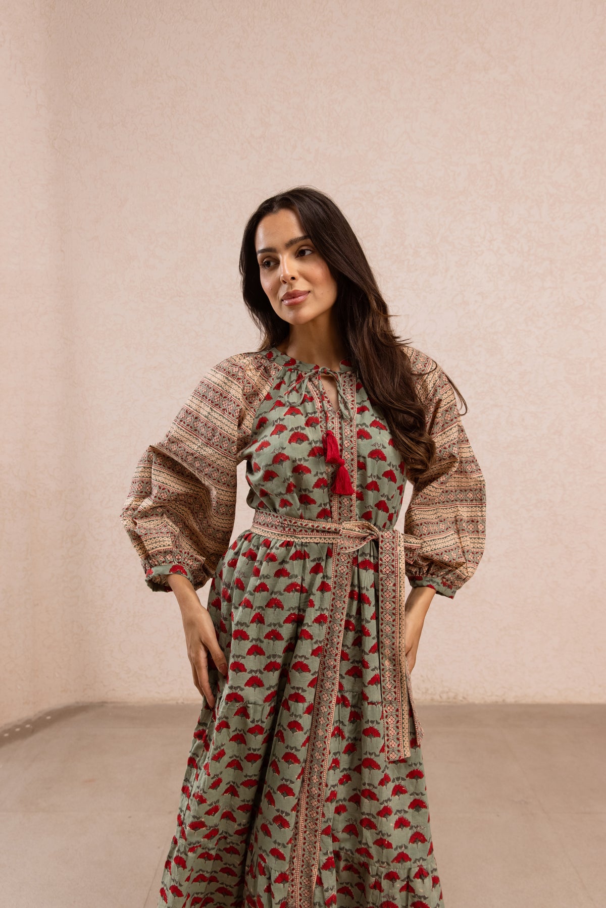 Tanmay Tier Ruffle Dress
