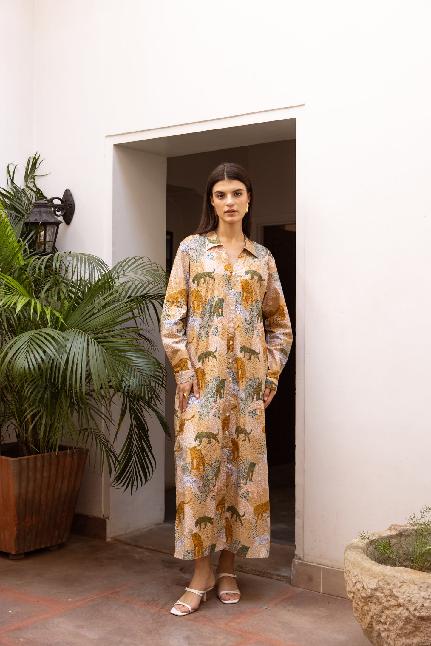 Forest Shirt Dress