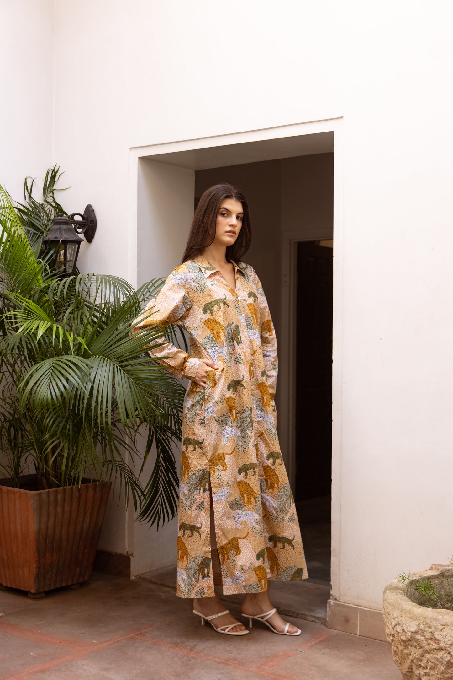 Forest Shirt Dress