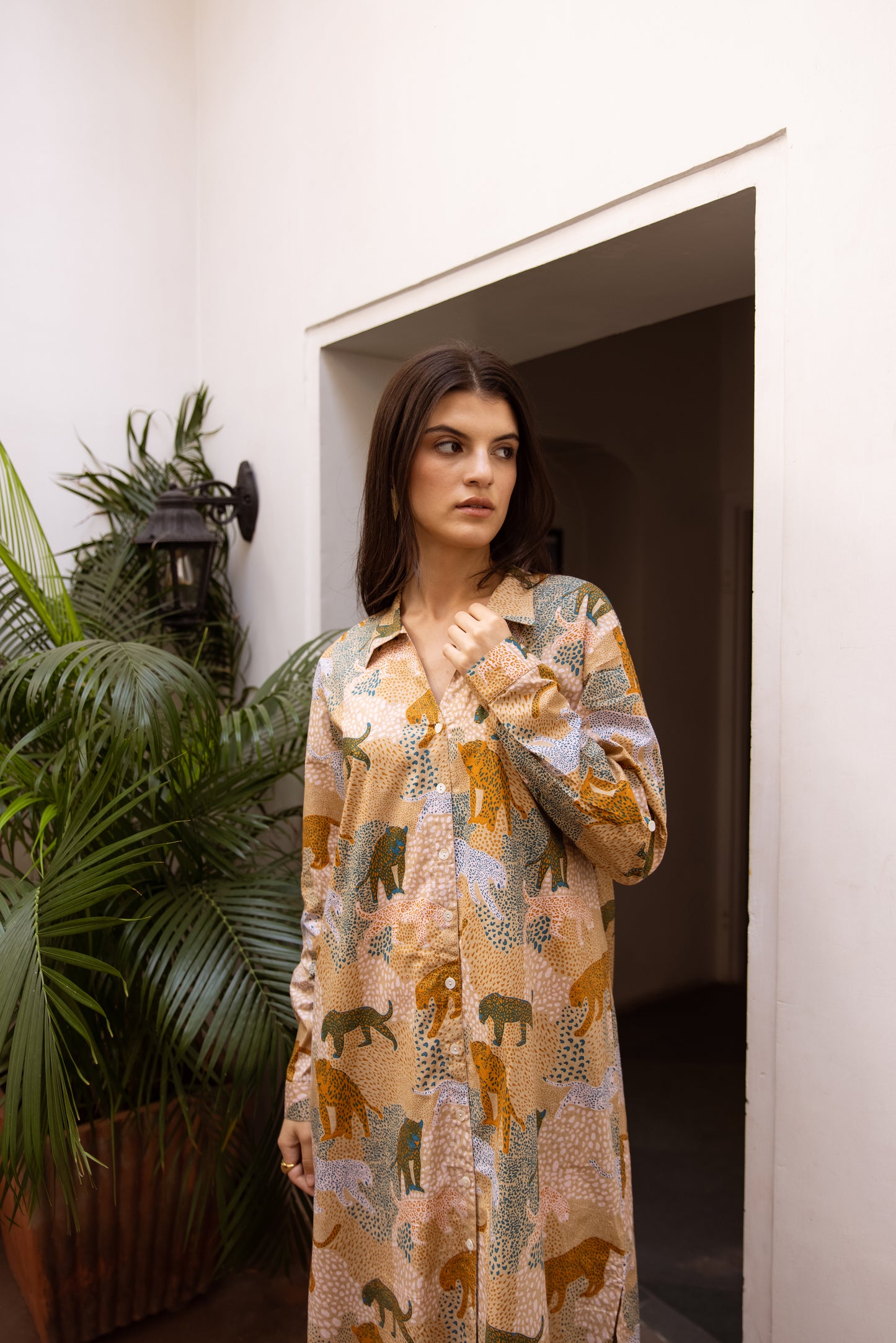 Forest Shirt Dress