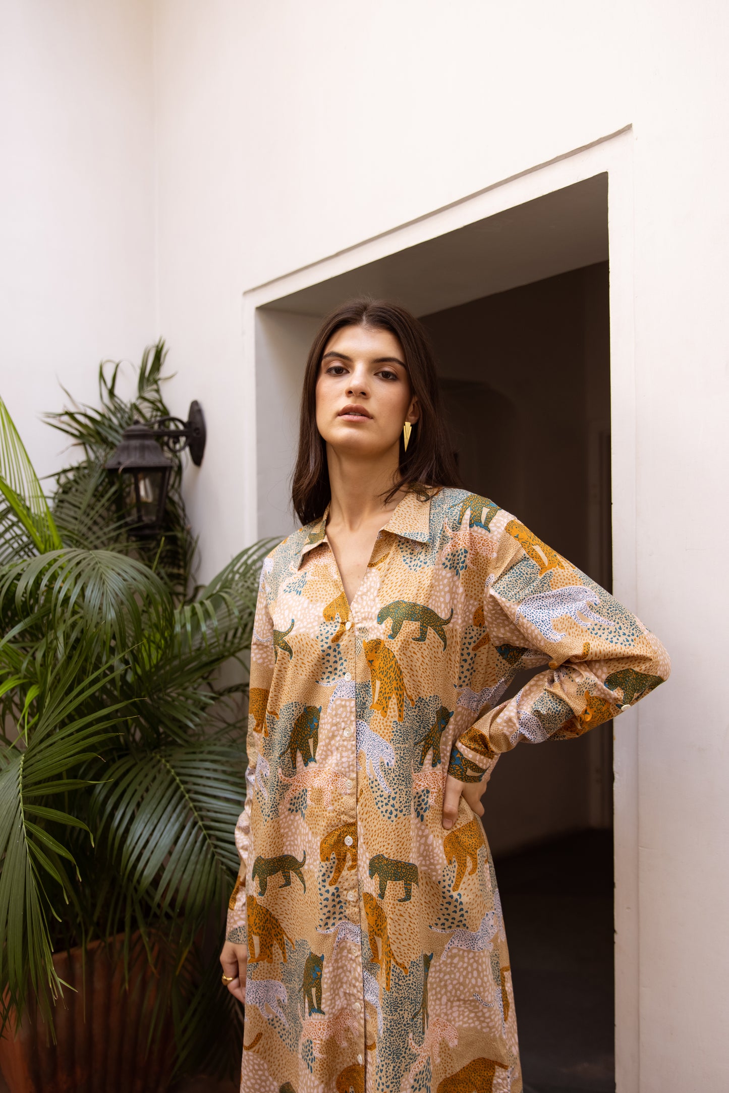 Forest Shirt Dress