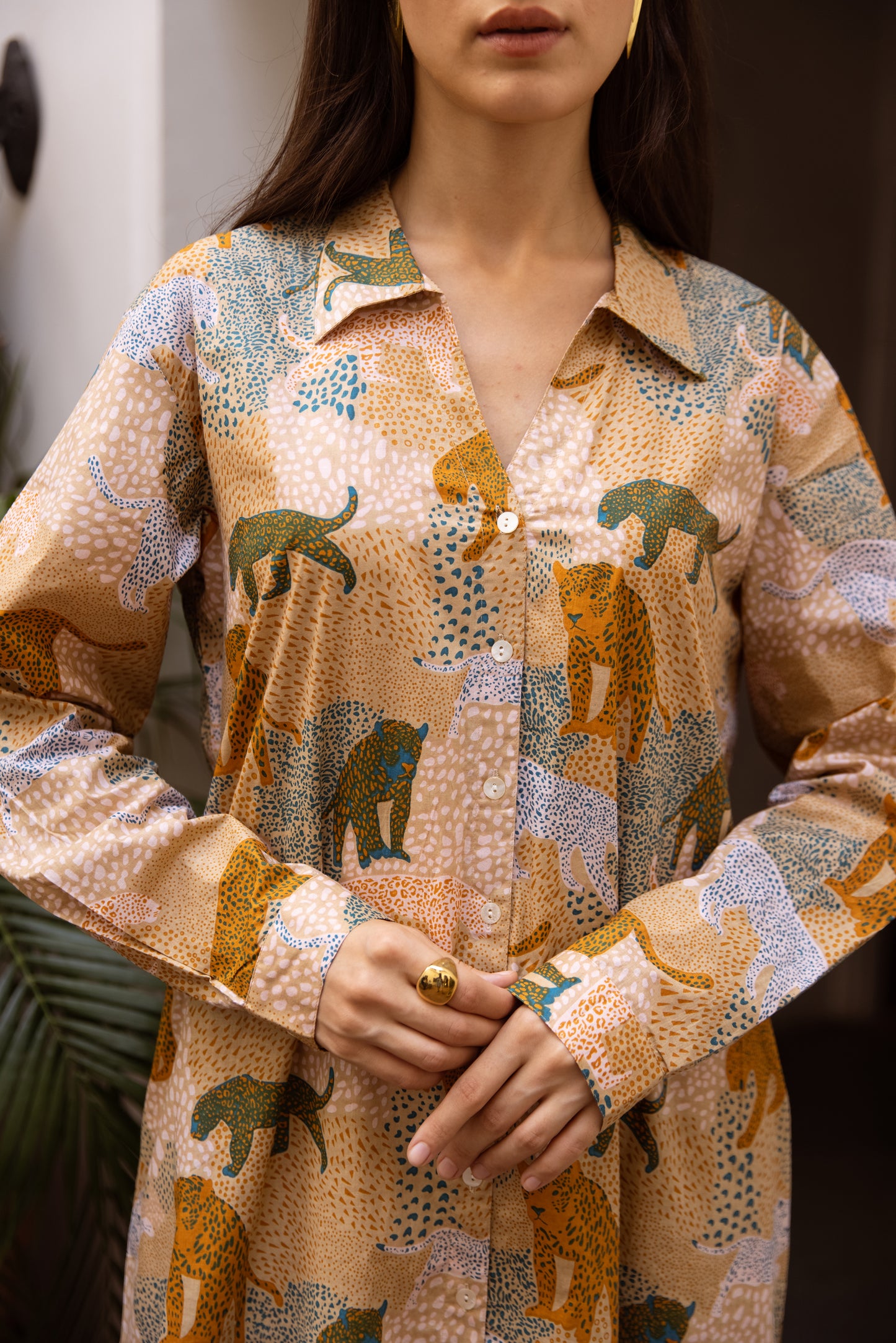 Forest Shirt Dress