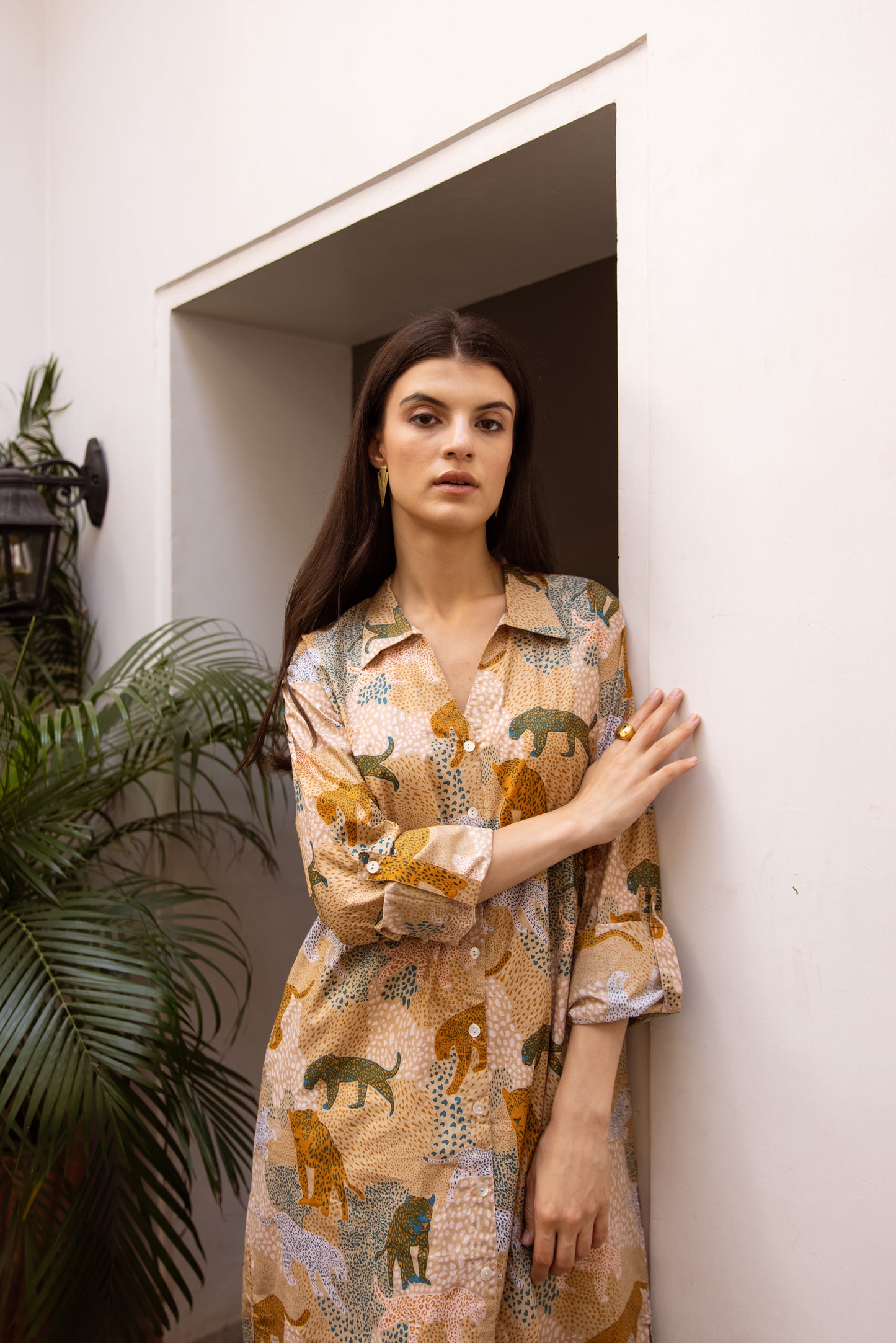 Forest Shirt Dress