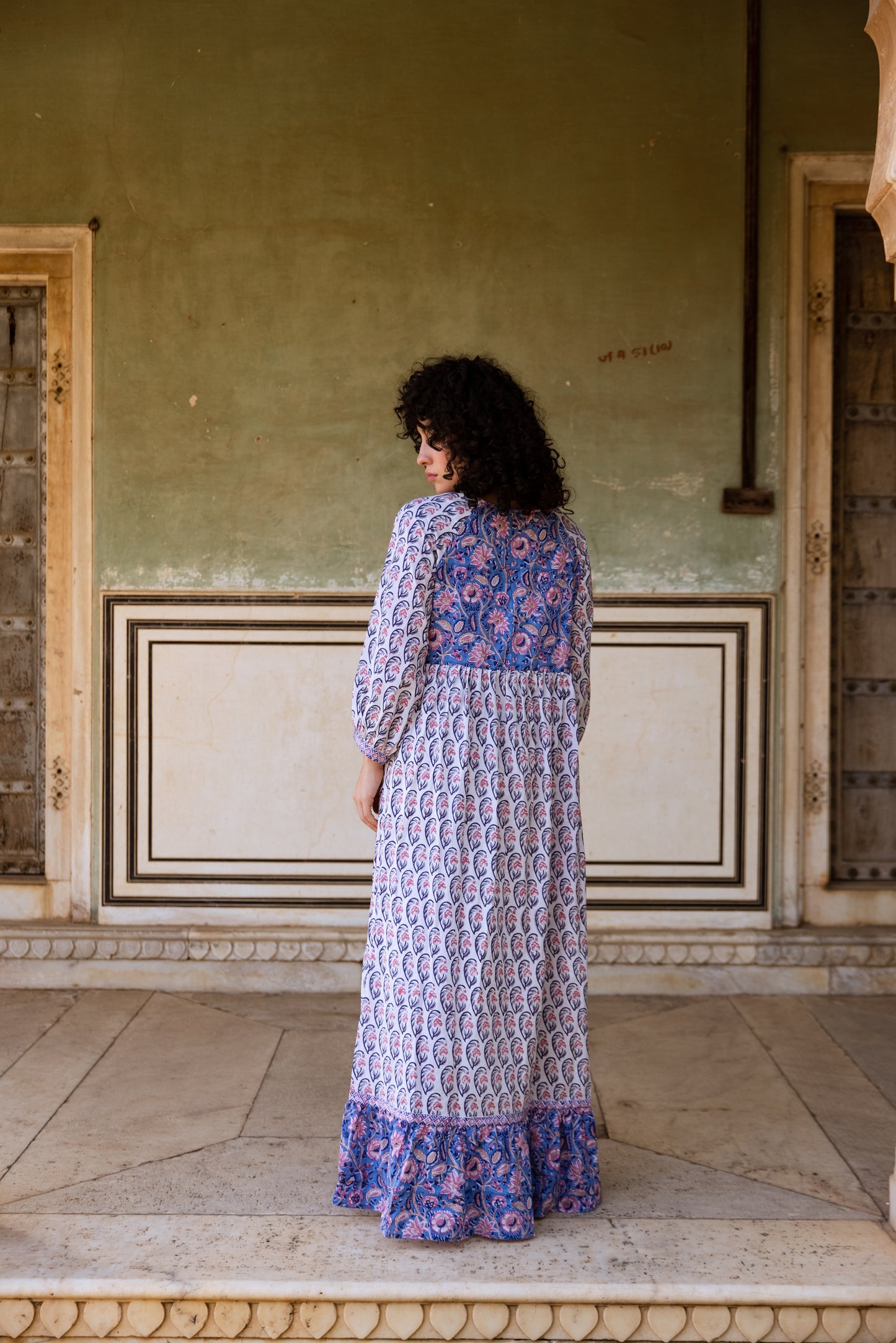 Ghalam Tier Ruffle Dress