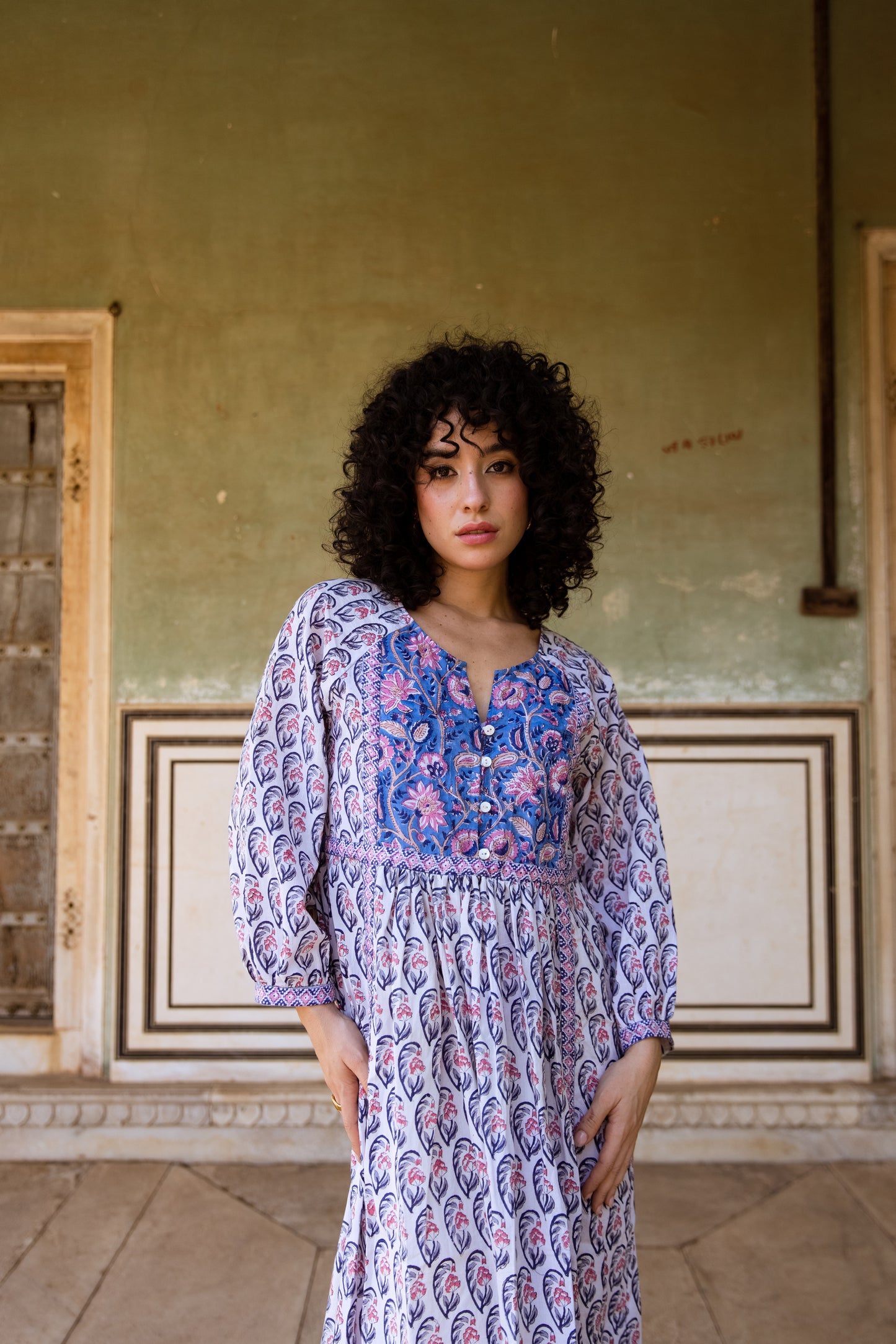Ghalam Tier Ruffle Dress