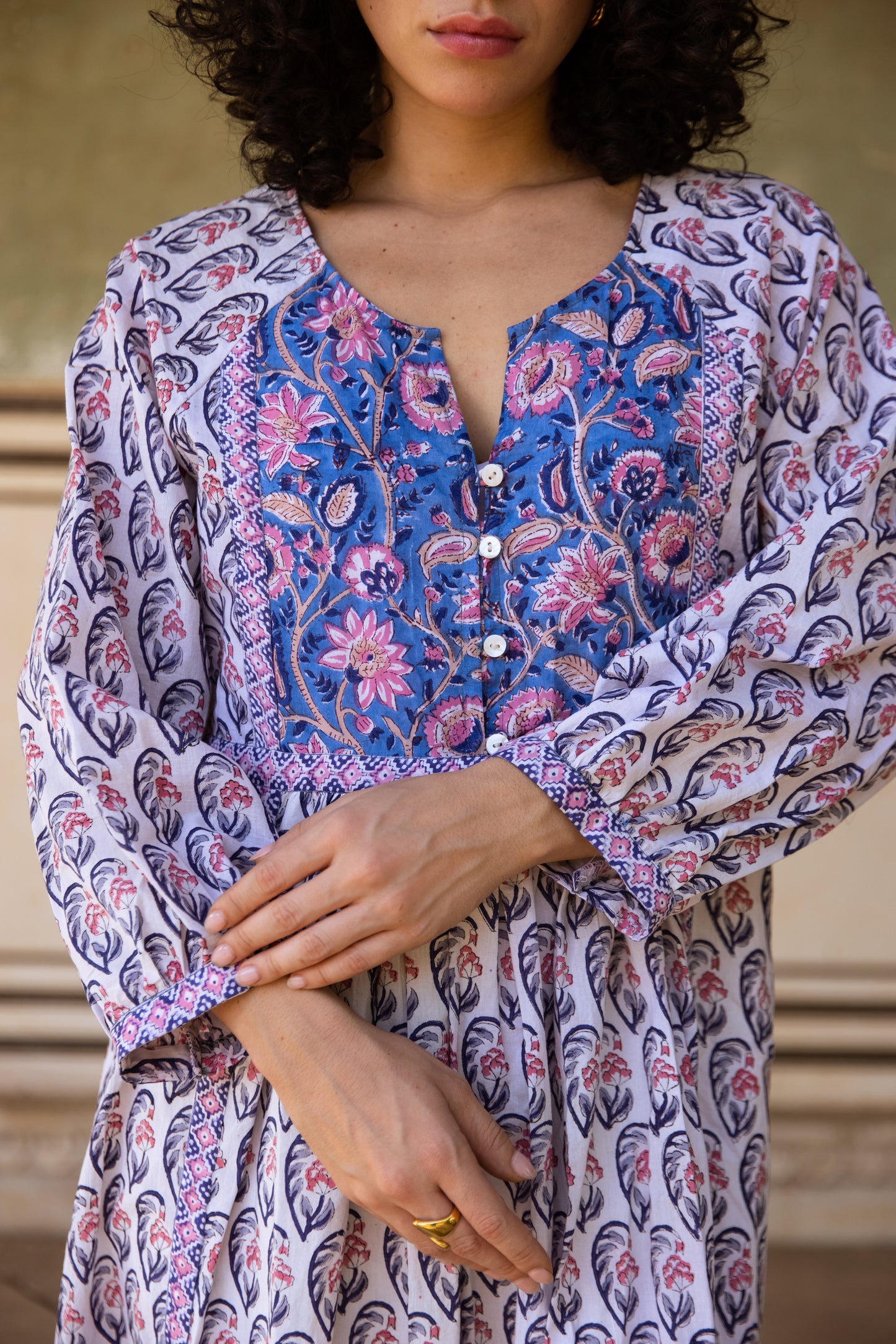 Ghalam Tier Ruffle Dress