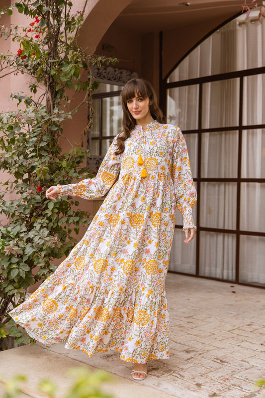 Tuscany tier Ruffle Dress