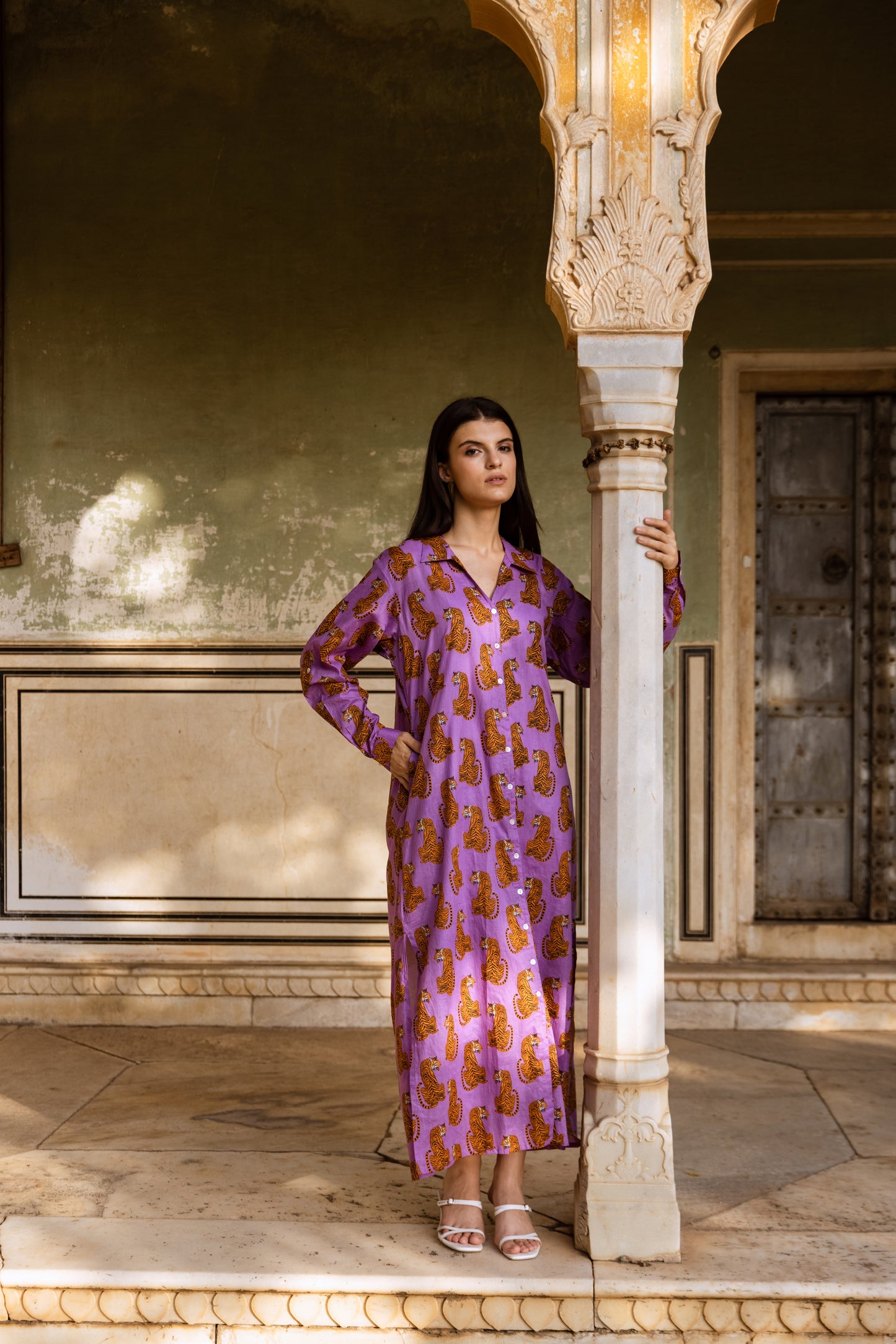 Tiger Shirt Dress