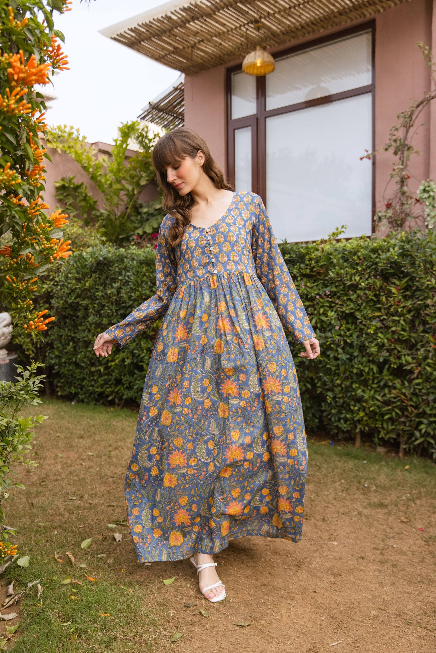 Tulli Buttoned Dress