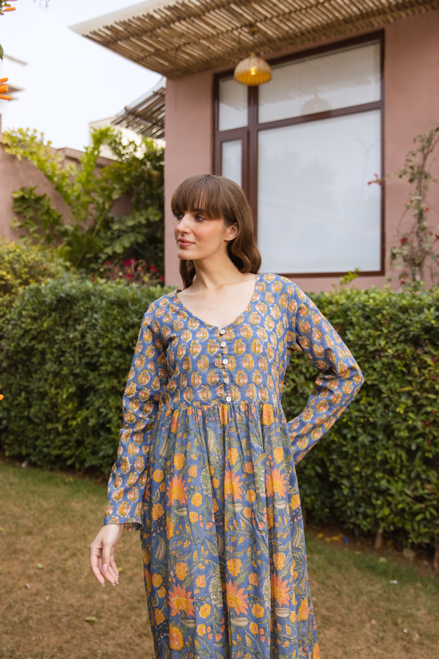 Tulli Buttoned Dress