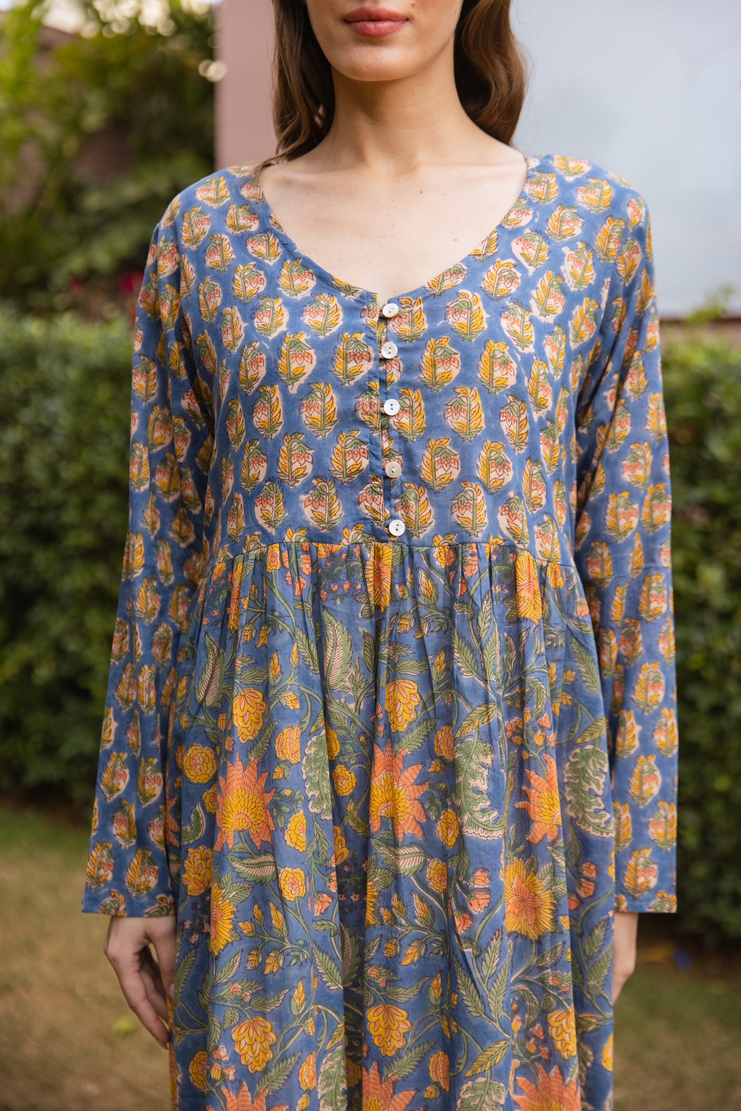 Tulli Buttoned Dress