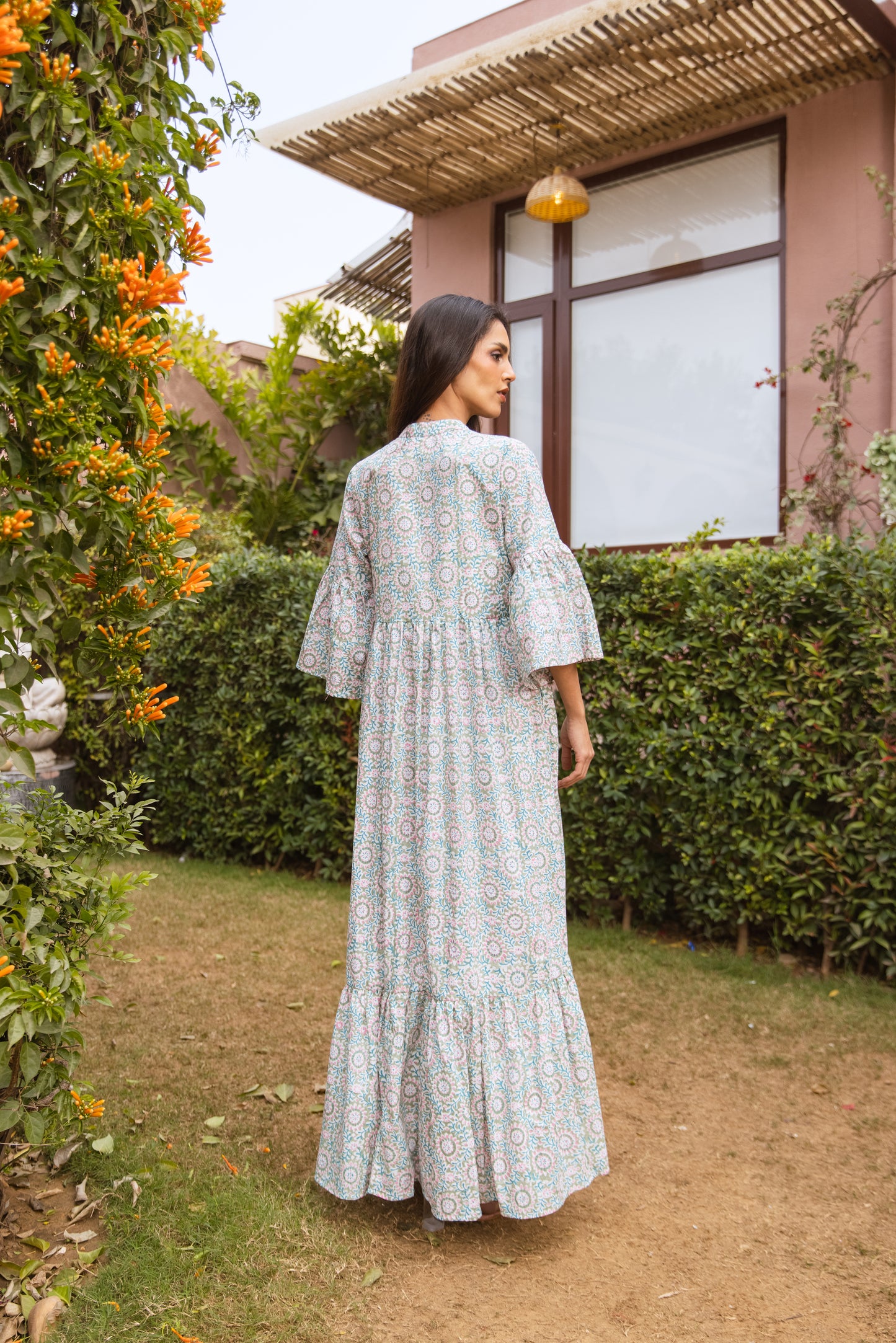 Umbria tier Ruffle Dress