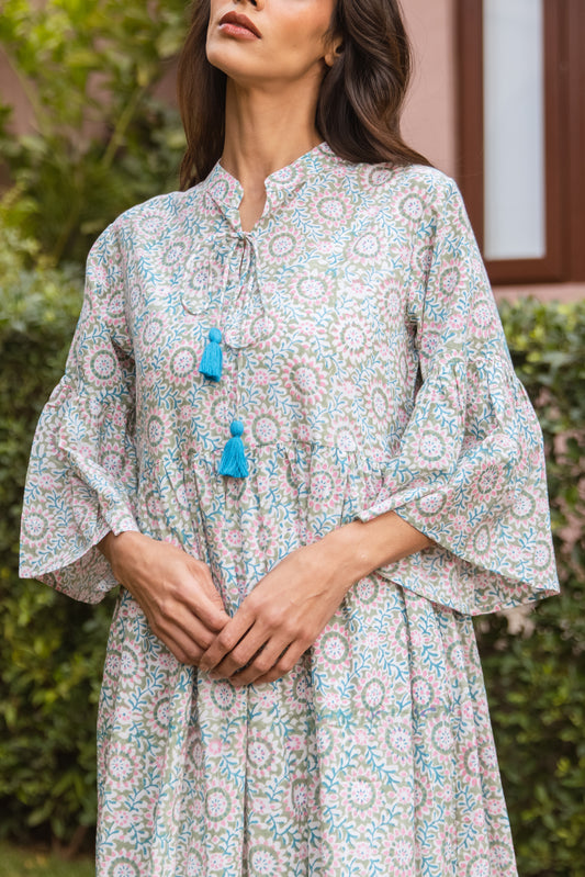 Umbria tier Ruffle Dress