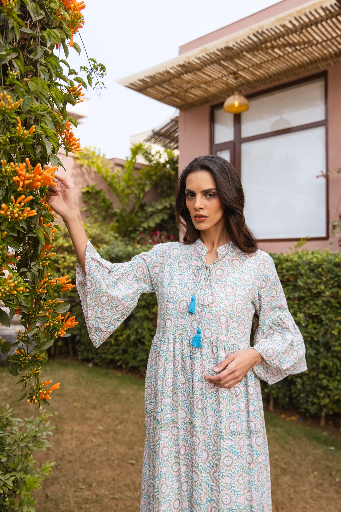 Umbria tier Ruffle Dress