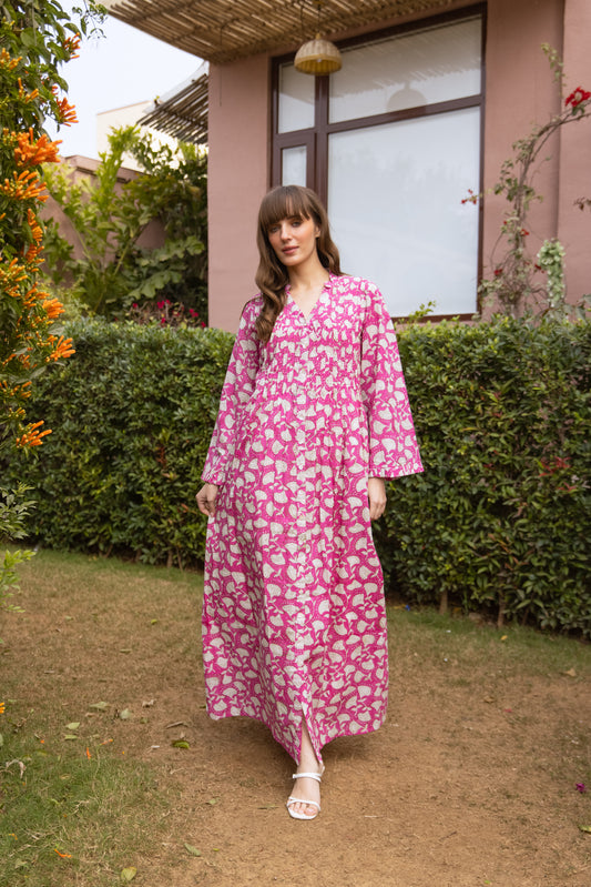 Rani Pink Pintuck Dress