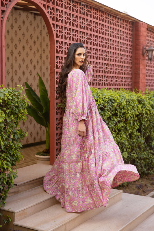 Mela Tier Ruffle Dress