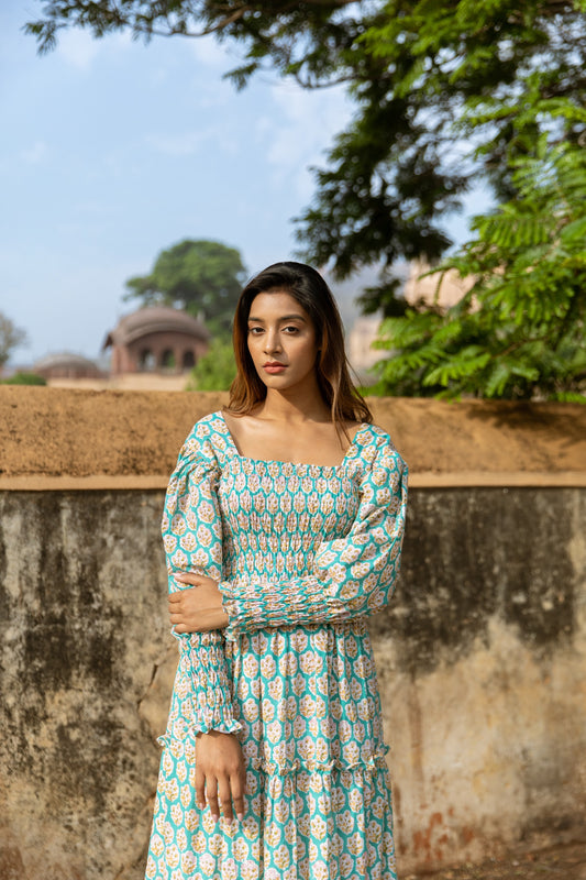 Kaime Shirred Tier Dress