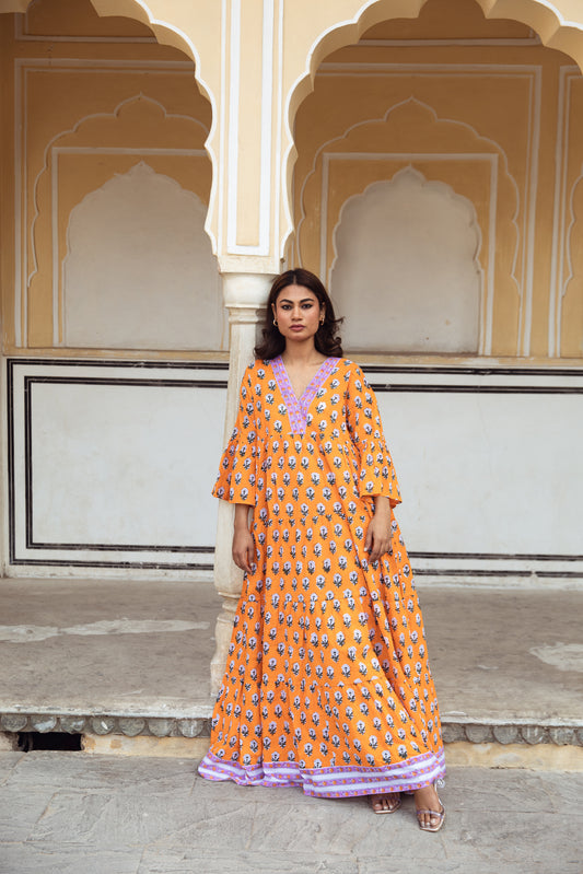 Haveli Tier Ruffle Dress