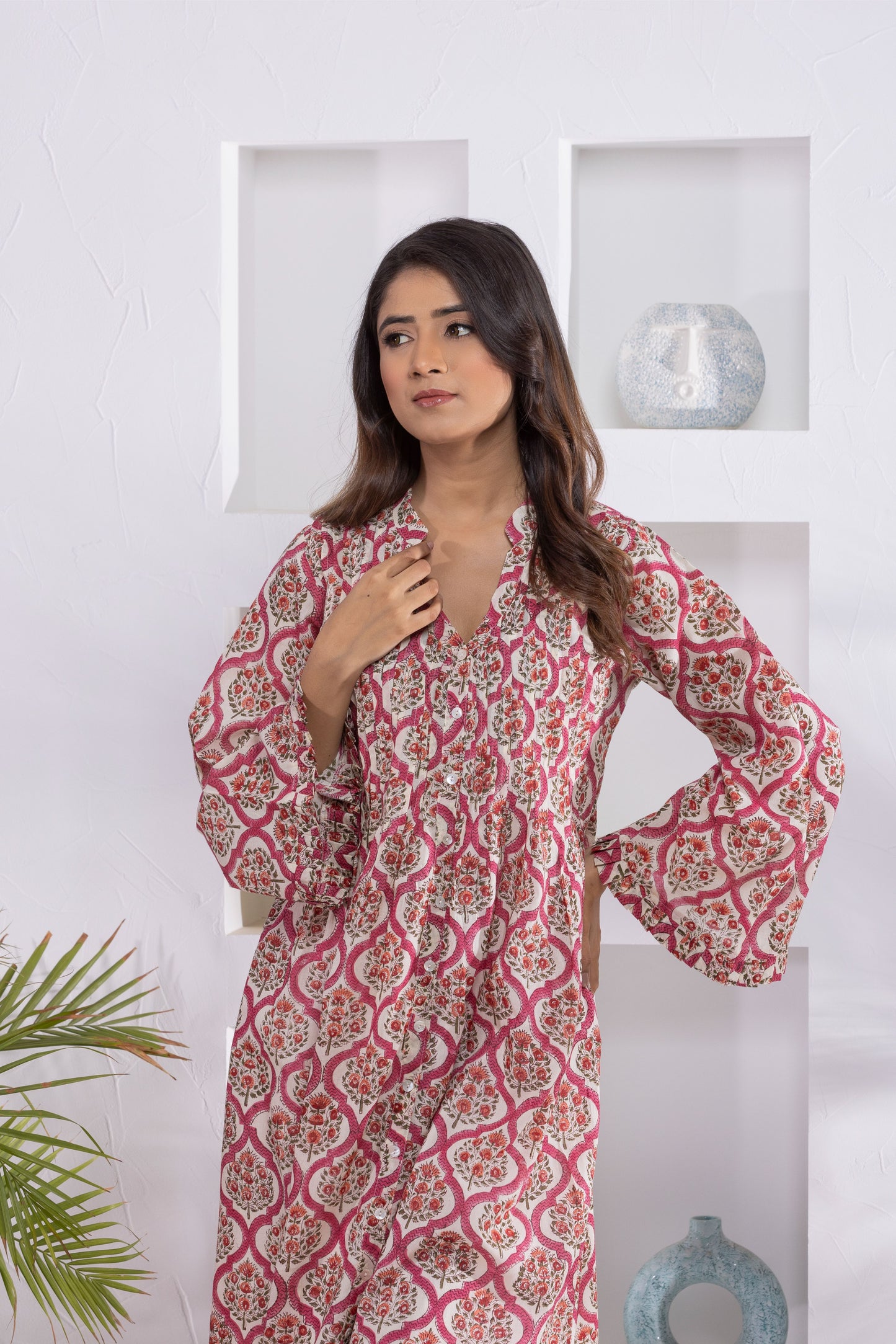 Hana Pintuck Dress