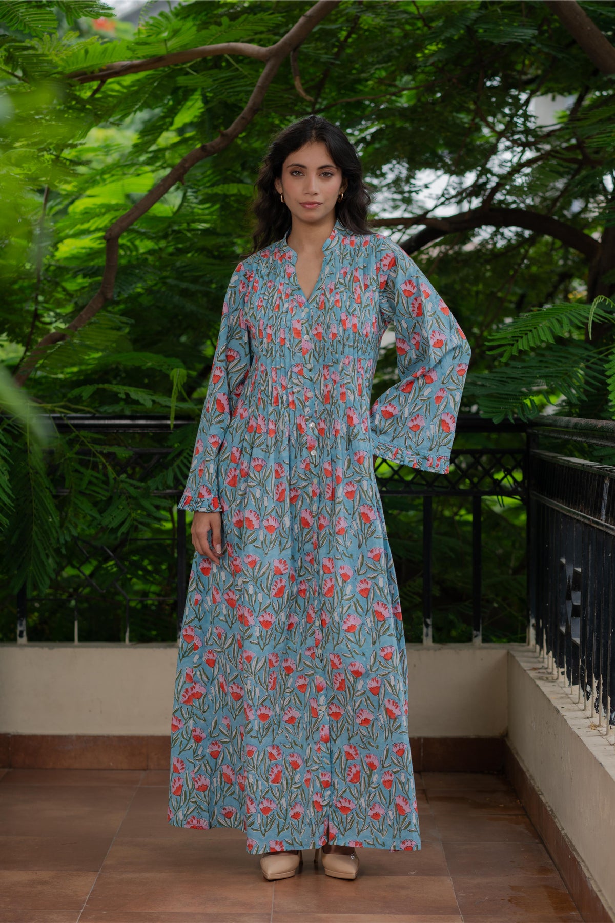 Flora Pintuck Dress