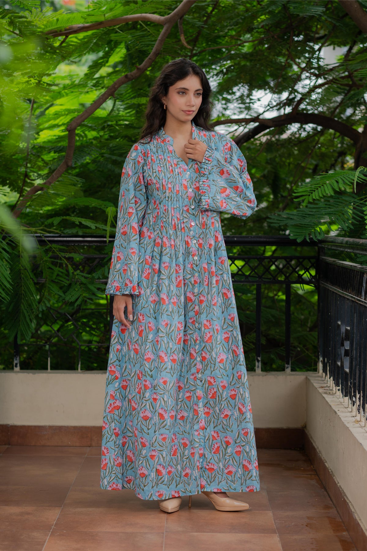 Flora Pintuck Dress