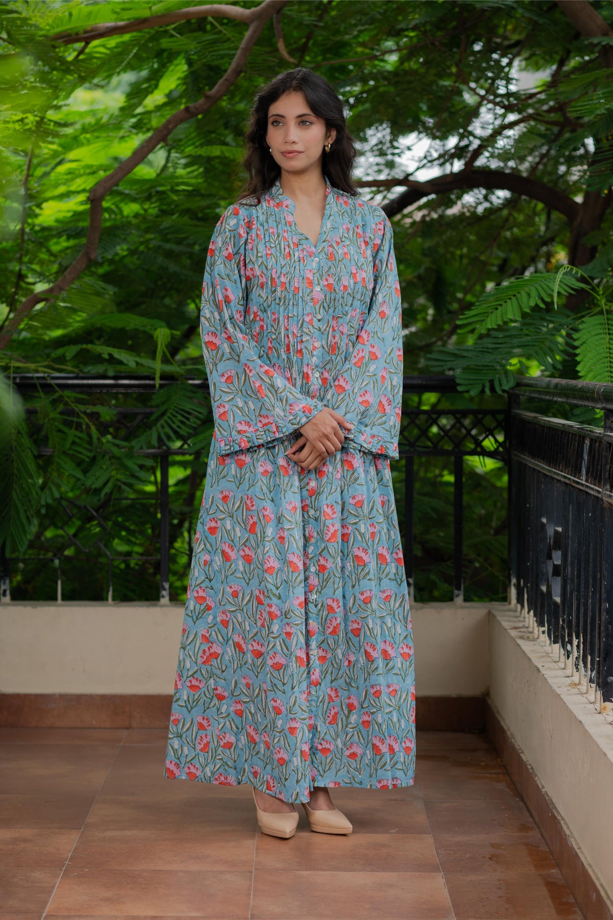Flora Pintuck Dress