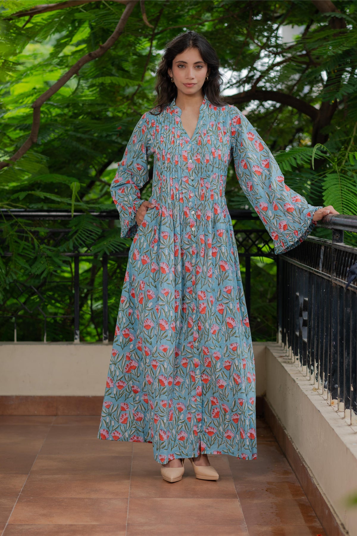 Flora Pintuck Dress