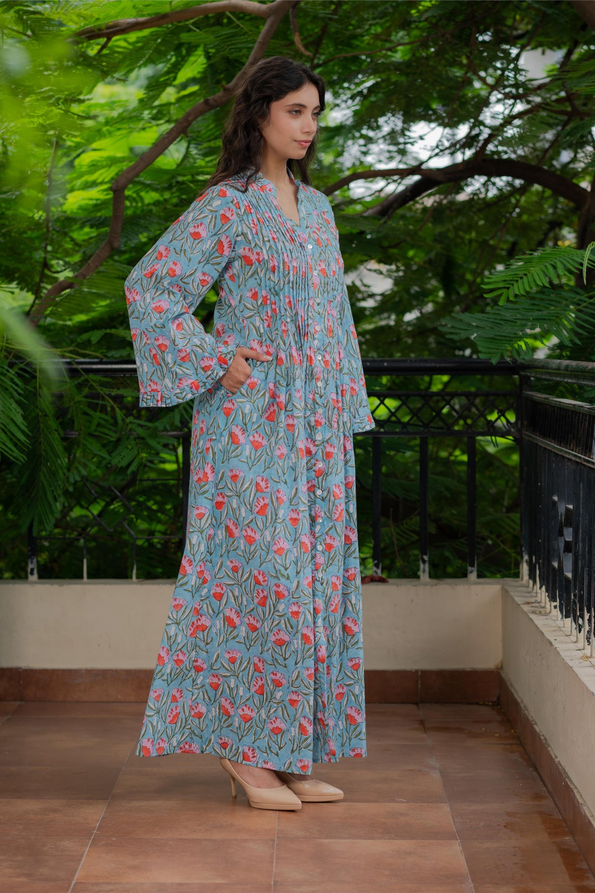 Flora Pintuck Dress