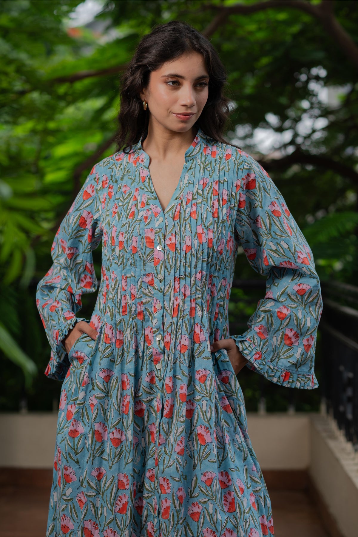 Flora Pintuck Dress