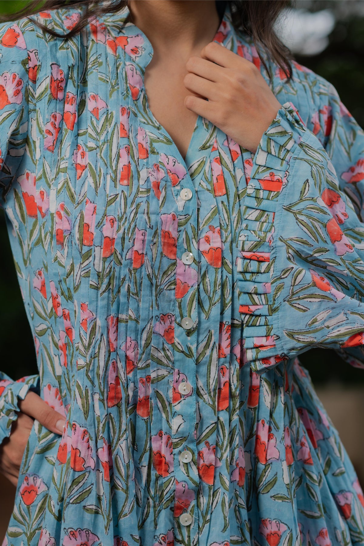 Flora Pintuck Dress